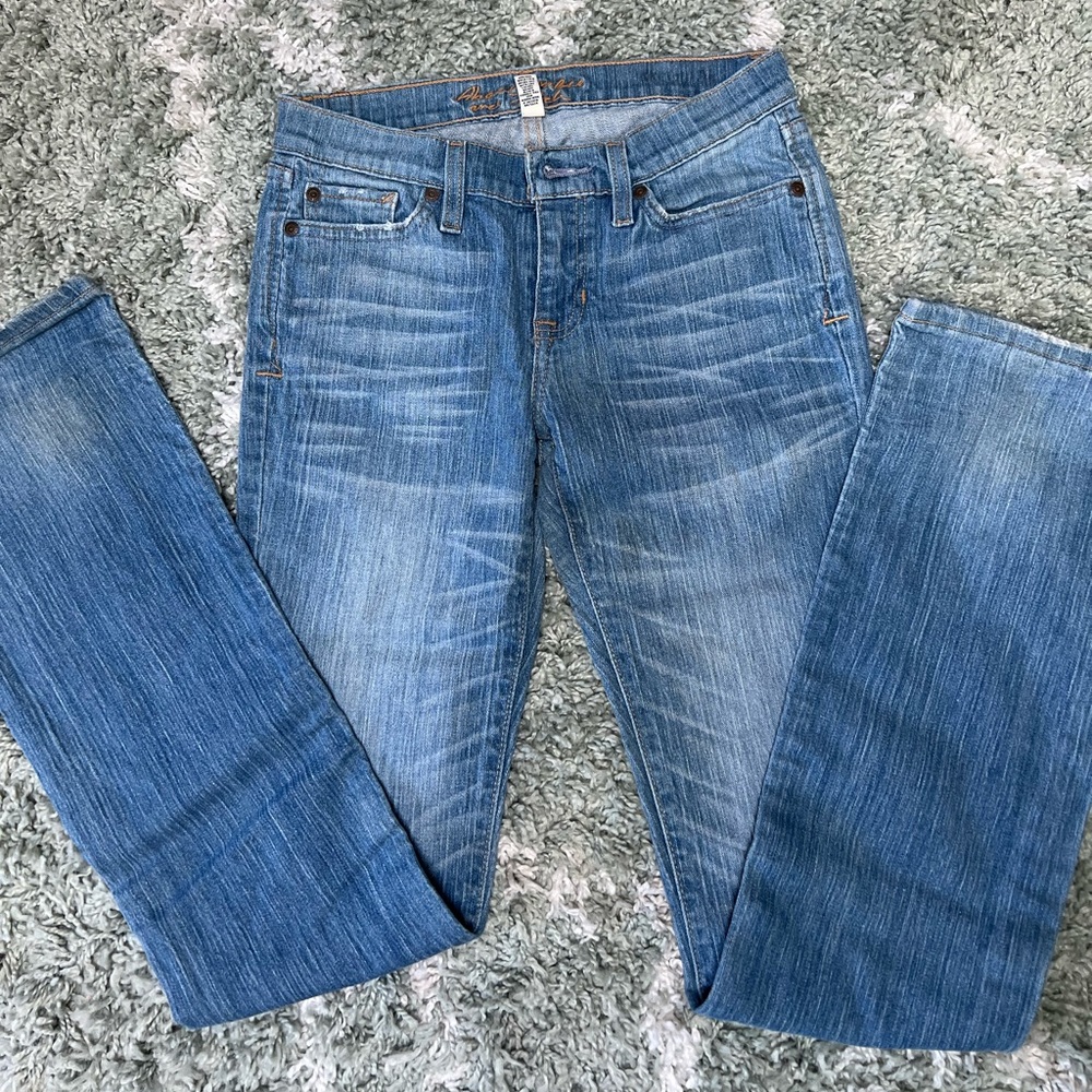 Vintage 🤍Y2K Abercrombie & Fitch👖stretch 2L boot cut Emma jeans BACK TO SCHOOL - Picture 2 of 9